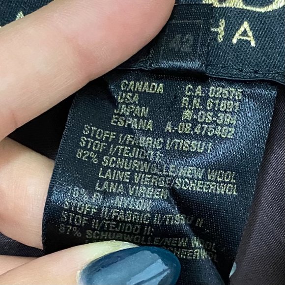 Escada Wool Blend Tweed Leaf Fall Foliage Button Up Blazer Jacket - Picture 10 of 10